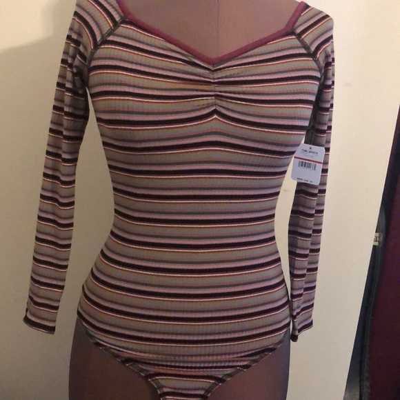 Free people stripe bodysuit - Picture 2 of 3